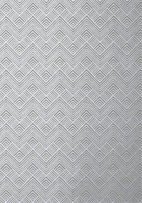 Thibaut Oslo Chevron Metallic Silver Tapet