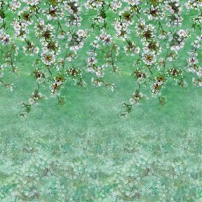 Designers Guild Assam Blossom Emerald Tapet