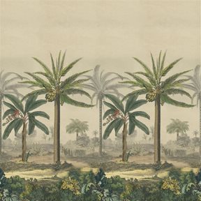 John Derian Palm Trail Scene 2 Sepia