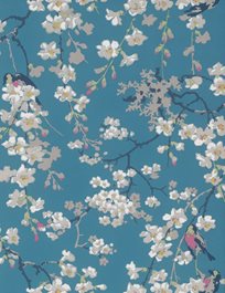 Little Greene Massingberd Blossom, Deep Blue
