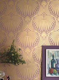 Farrow & Ball The Lotus Papers (Gold) Tapet
