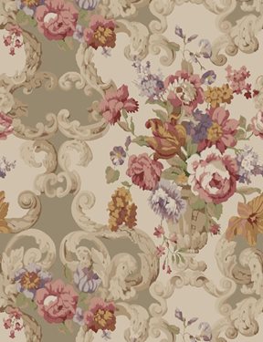 Mulberry Floral Rococo