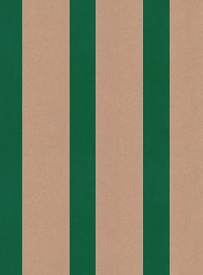 Hamilton Weston Brown Paper Stripe, Grön Tapet