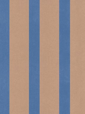 Hamilton Weston Brown Paper Stripe, Blå Tapet