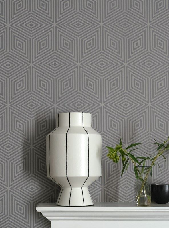 Marquetry Tile, Blue Blood tapet från Paint & Paper Library® (PP10601