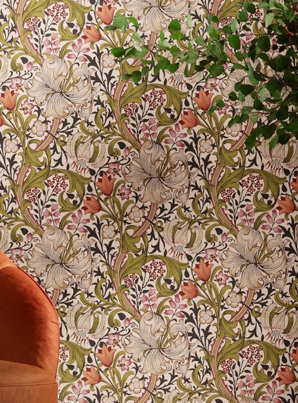 Golden Lily tapet från William Morris® (WM240-04) - Fraktfritt online