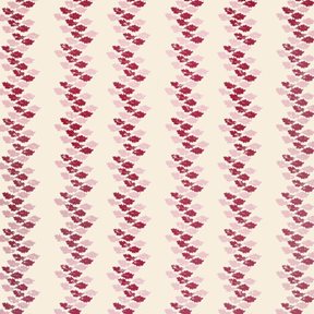 Barneby Gates Oak Leaves Red/Pink Tapet