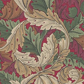 William Morris & Co Acanthus Madder/Thyme Tapet