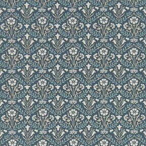 William Morris & Co Morris Bellflowers Indigo/Linen Tapet