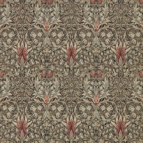 William Morris & Co Snakeshead Charcoal/Spice Tapet
