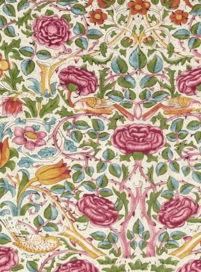 William Morris & Co Rose Tyg