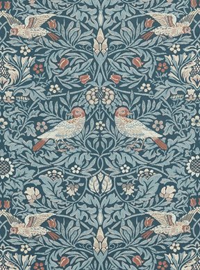 William Morris & Co Bird Tapestry Tyg