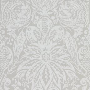 Zoffany Mitford Damask Platinum Grey Tapet