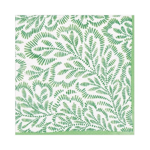 Övriga Designers Block Print, green Servett