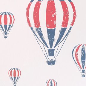 Barneby Gates Hot air balloon Red, White, Blue Tapet
