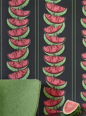 Barneby Gates Watermelon Charcoal Tapet