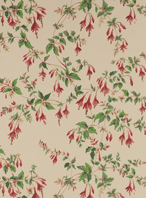Colefax & Fowler Fuchsia, Red Forest Tapet