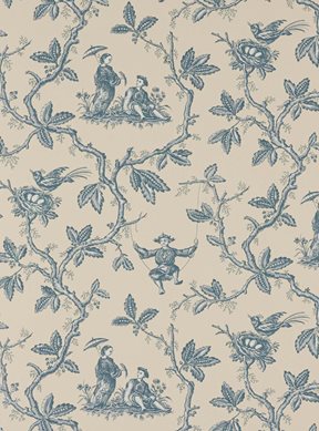 Colefax & Fowler Toile Chinoise, Blue Tapet