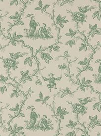 Colefax & Fowler Toile Chinoise, Forest Tapet