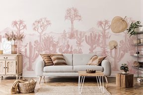 Sian Zeng Desert Mural, Pink Tapet