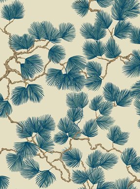 Sandberg Pine, Blue Tapet