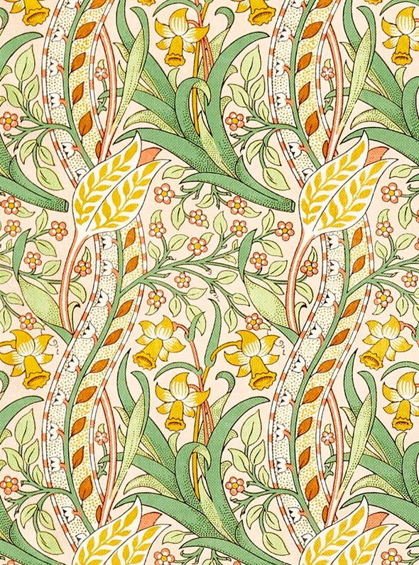 William Morris & Co Daffodil Tyg
