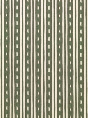 Helene Blanche Eivor's Stripe Linen, Moss Tyg