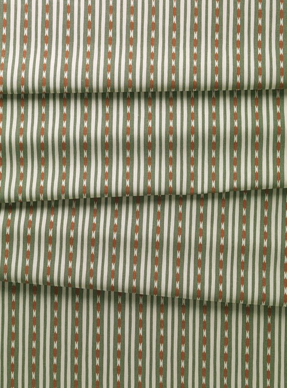 Helene Blanche Eivor's Stripe Linen, Rust Tyg