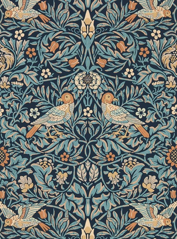 William Morris & Co Bird, Webb’s Blue Tapet