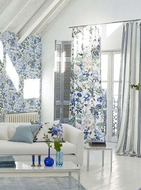 Designers Guild Porcelaine de Chine, Cobalt Tyg