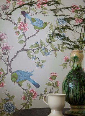 Little Greene Aderyn, French Grey Tapet