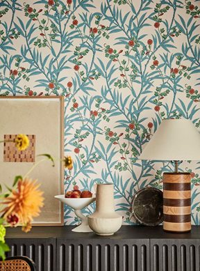 Little Greene Bamboo Floral, Heat Tapet