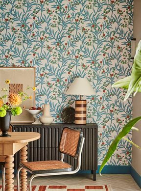 Little Greene Bamboo Floral, Heat Tapet