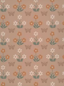 Little Greene Burges Butterfly, Masquerade Tapet