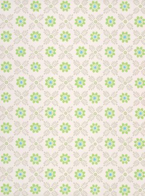 Little Greene Ditsy Block, Phthalo Tapet