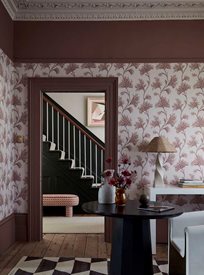 Little Greene Mosaic Trail, Blush Tapet