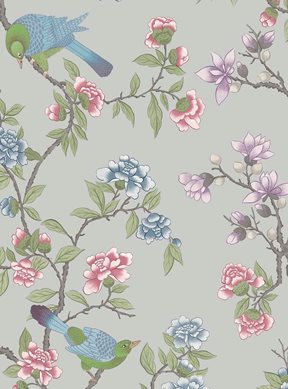 Little Greene Aderyn, French Grey Tapet