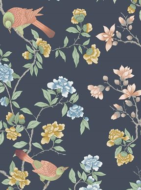 Little Greene Aderyn, Hicks' Blue Tapet