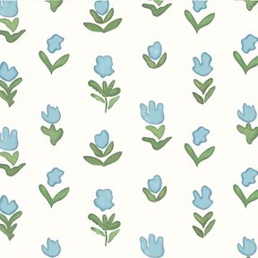 Ottoline Little Wild Tulips, Light Blue Tapet