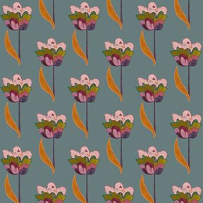 Ottoline Tulips, Sea Blue Tapet