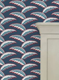 Ottoline Persian Palm, Blue & Red Tapet