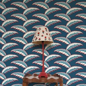 Ottoline Persian Palm, Blue & Red Tapet