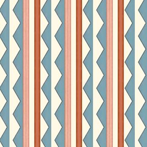 Ottoline Bloomsbury Stripes, Denim Blue Tapet