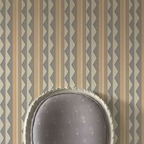 Ottoline Bloomsbury Stripes, Lavender Grey Tapet