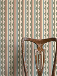 Ottoline Bloomsbury Stripes, Autumn Green Tapet