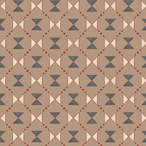 Ottoline Bow Tie Quilt, Beige & Steel Blue Tapet