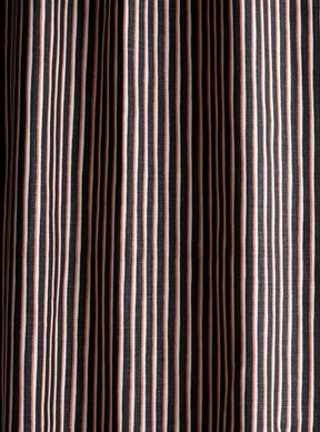 Helene Blanche Painted stripe, Orange-Noir Tyg