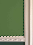 Ottoline Scalloped Border, Emerald Bård