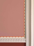 Ottoline Scalloped Border, Orange Bård