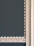 Ottoline Scalloped Border, Light Blue Bård